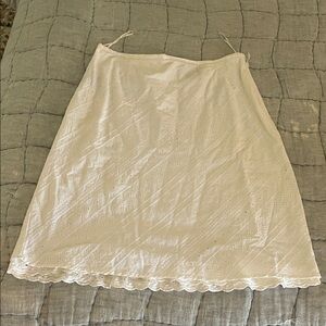 Hunt Club White Eyelet A-Line Skirt